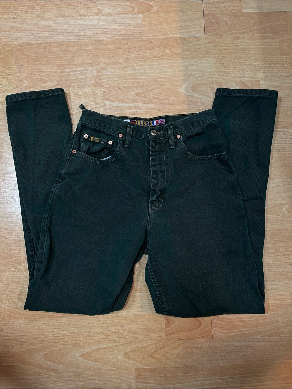 Green Men’s Straight Fit Jeans - IKEDA